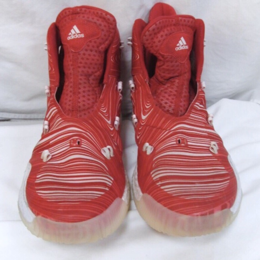 Adidas Men’s Red/White Hi top Athletic Shoes size: 13.5